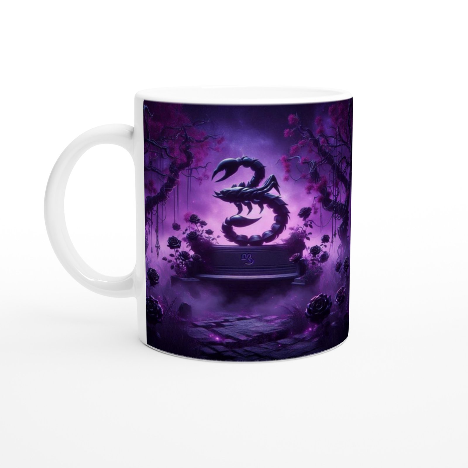 Akrep Burcu Baskılı Kahve Kupası - Ay ışığında Zodyak Bahçesi Vs1