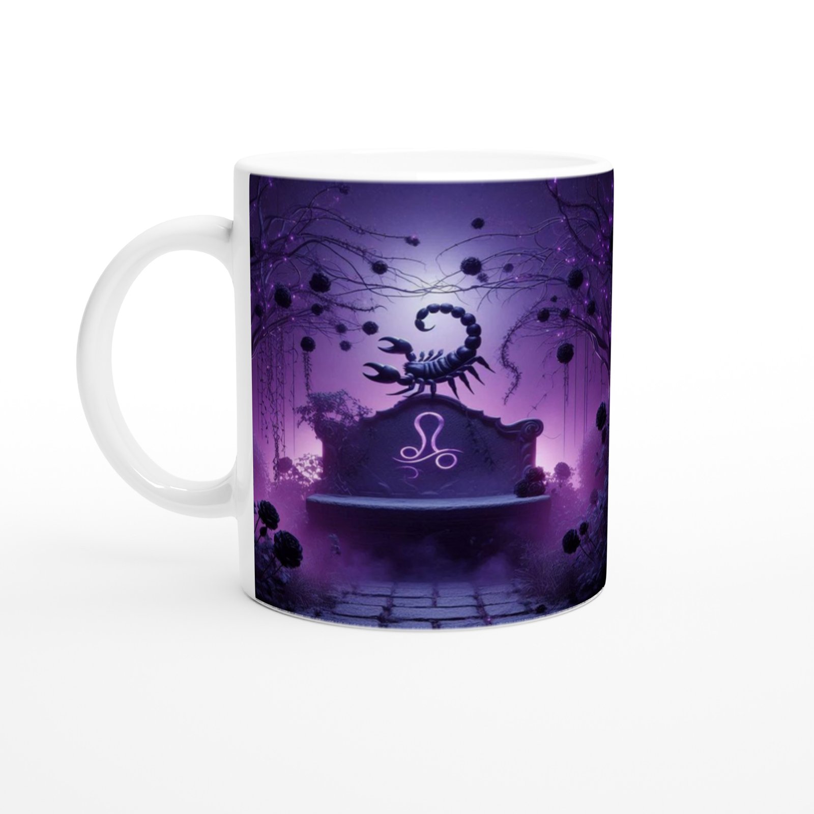 Akrep Burcu Baskılı Kahve Kupası - Ay ışığında Zodyak Bahçesi Vs4