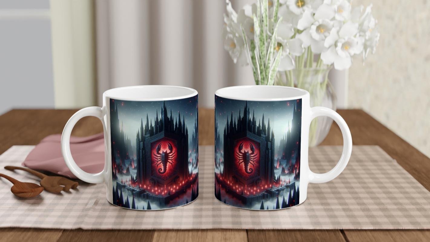 Akrep Burcu Baskılı Kahve Kupası - Burçlar Krallığı Şatosu Vs1 - 5