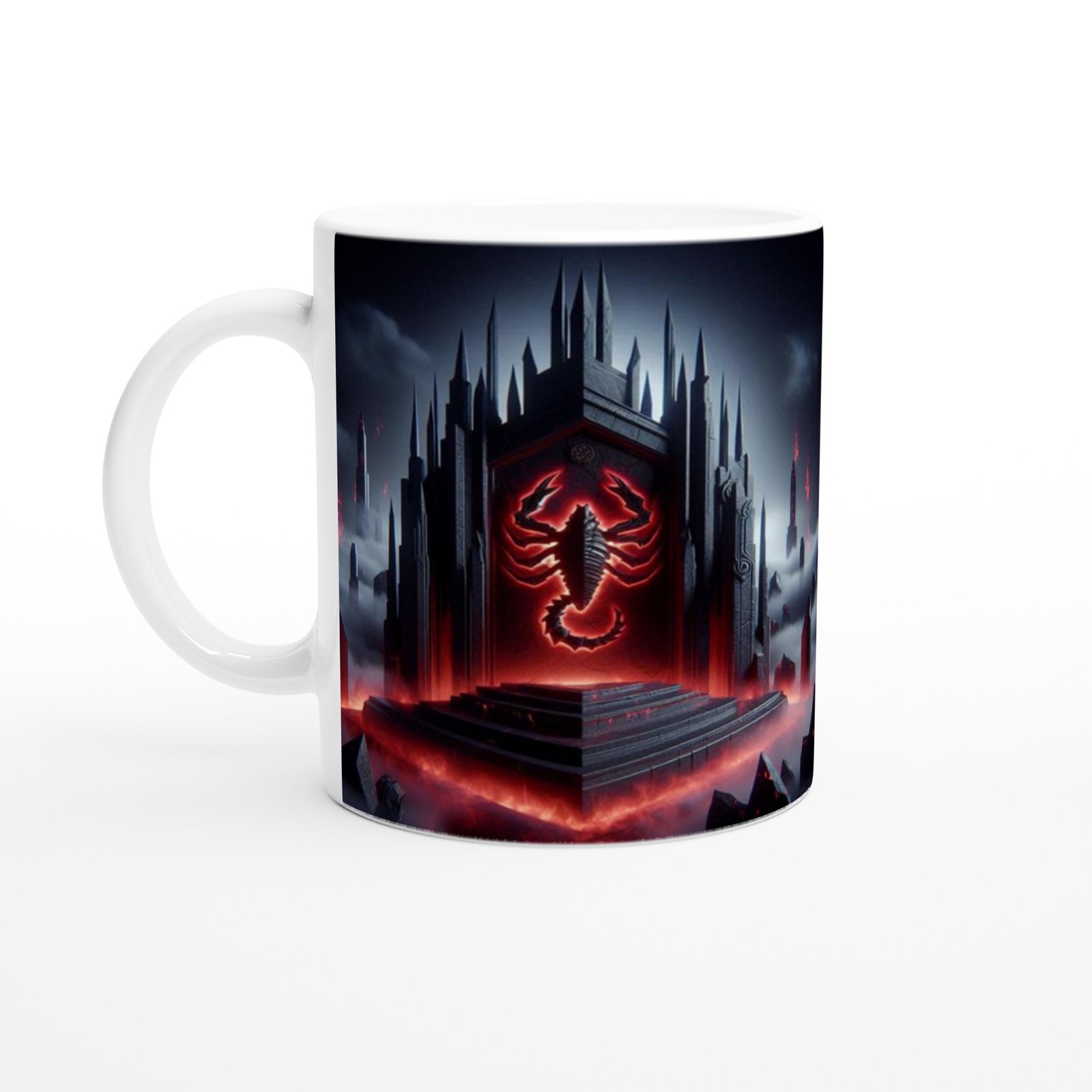 Akrep Burcu Baskılı Kahve Kupası - Burçlar Krallığı Şatosu Vs3