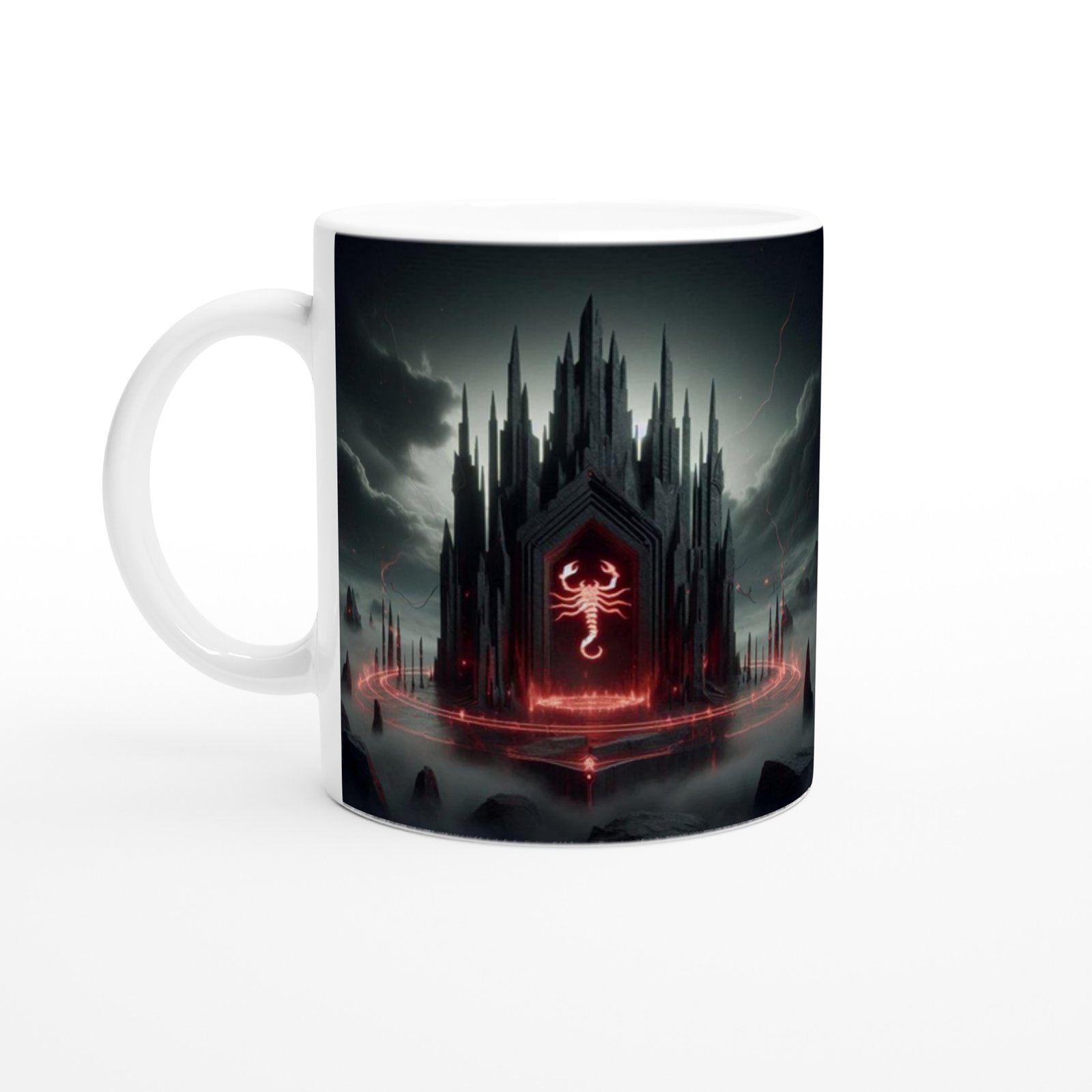 Akrep Burcu Baskılı Kahve Kupası - Burçlar Krallığı Şatosu Vs4