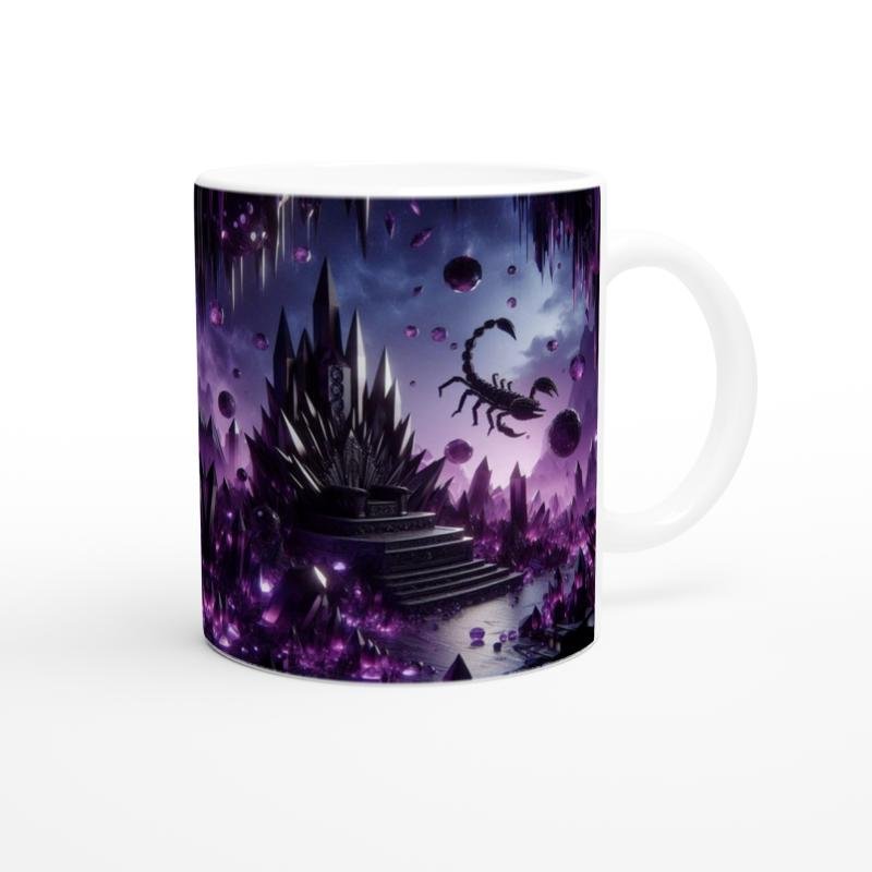 Akrep Burcu Baskılı Kahve Kupası - Büyülü Kristal Mağarası Temalı Vs2 - 3