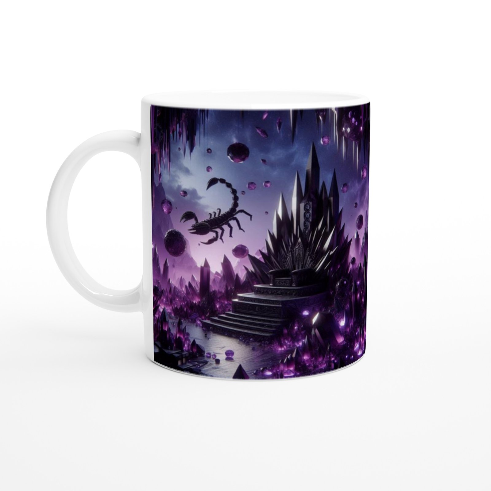 Akrep Burcu Baskılı Kahve Kupası - Büyülü Kristal Mağarası Temalı Vs2