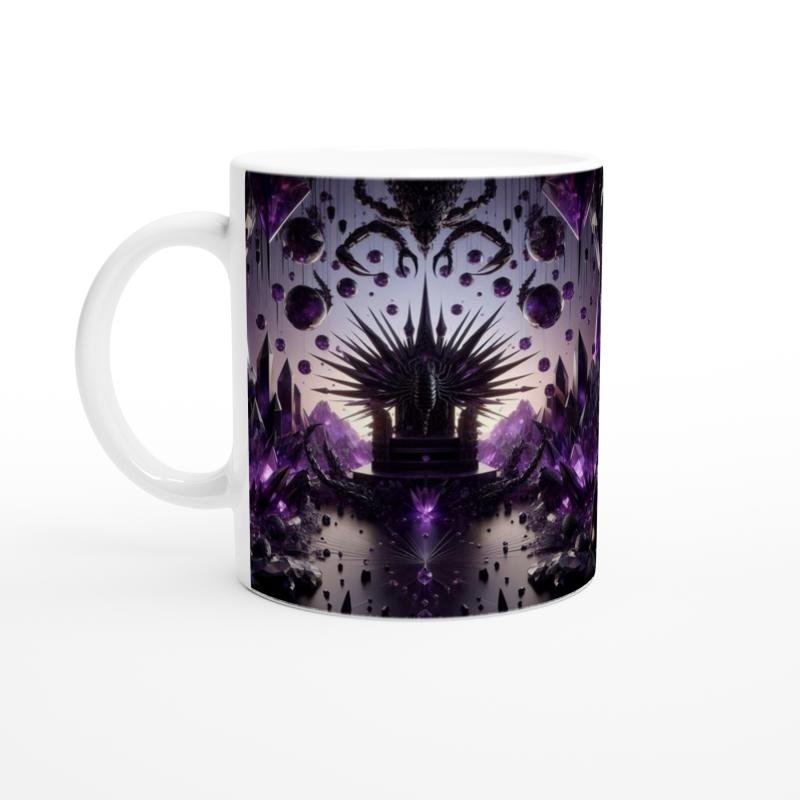 Akrep Burcu Baskılı Kahve Kupası - Büyülü Kristal Mağarası Temalı Vs3