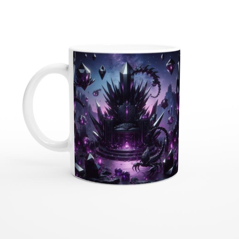 Akrep Burcu Baskılı Kahve Kupası - Büyülü Kristal Mağarası Temalı Vs4