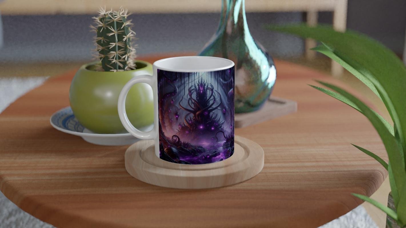 Akrep Burcu Baskılı Kahve Kupası - Elementsel Doğa Krallığı Temalı Vs2 - 4