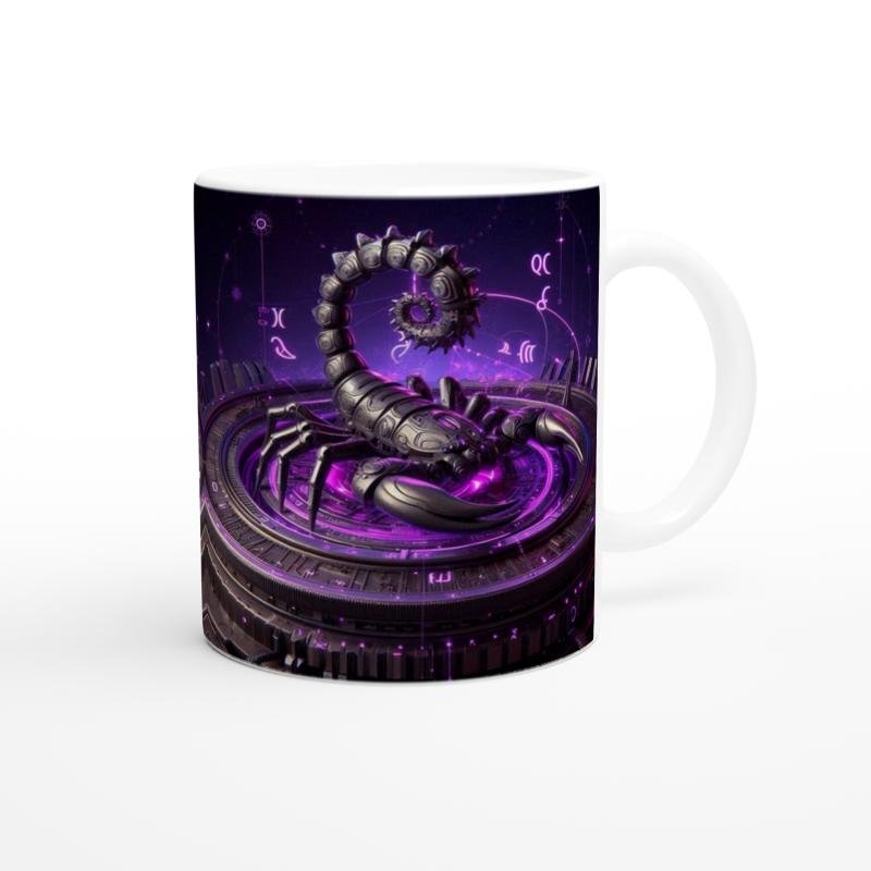 Akrep Burcu Baskılı Kahve Kupası - Zamanın Çarkları Astroloji Mekanizması Vs4 - 3