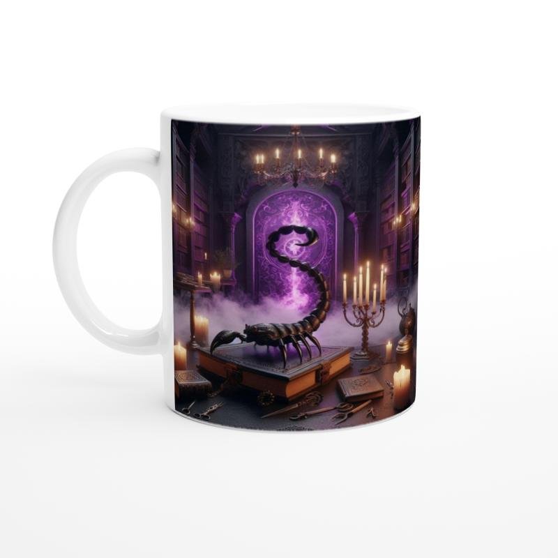 Akrep Burcu Baskılı Kahve Kupası - Zodyak Kütüpanesi Vs1