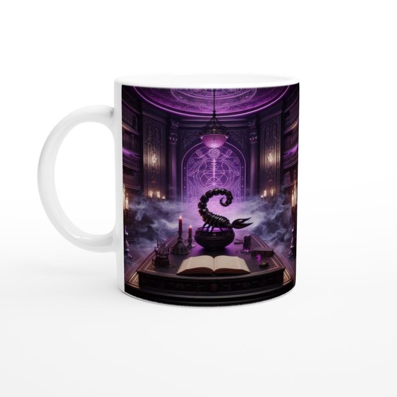 Akrep Burcu Baskılı Kahve Kupası - Zodyak Kütüpanesi Vs3