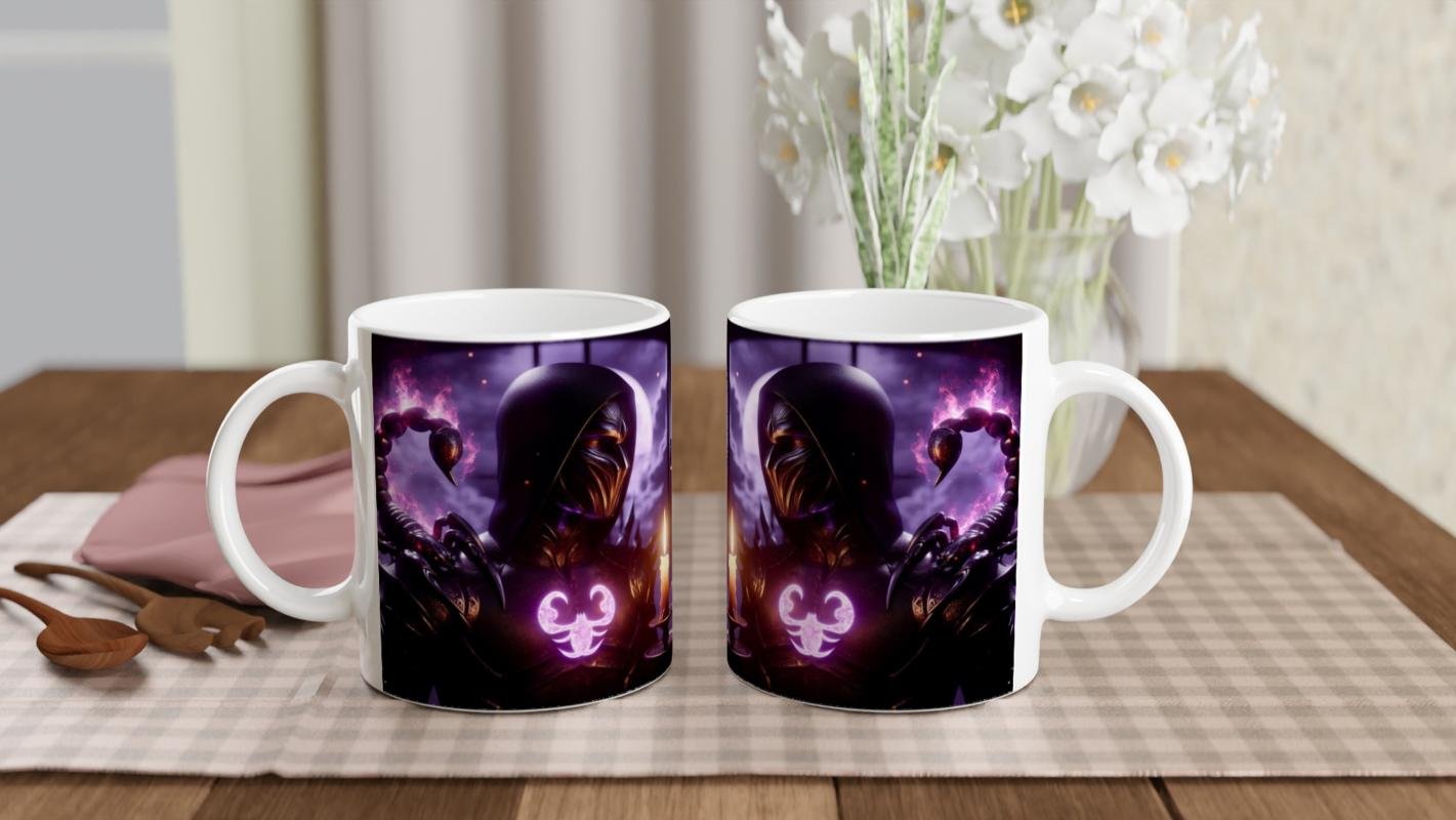 Akrep Burcu Baskılı Kahve Kupası - Zodyak Maskeli Balo Vs3 - 5