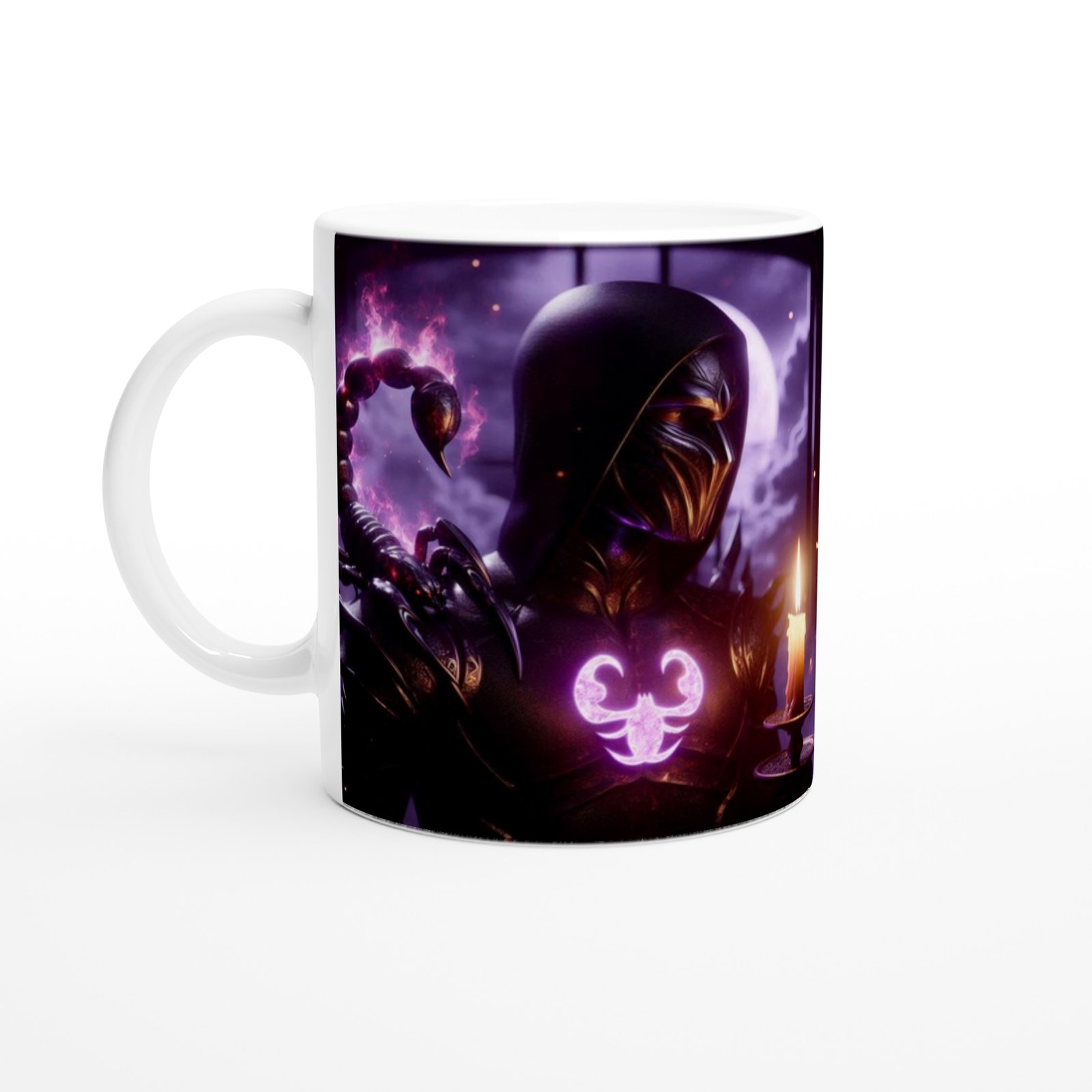 Akrep Burcu Baskılı Kahve Kupası - Zodyak Maskeli Balo Vs3