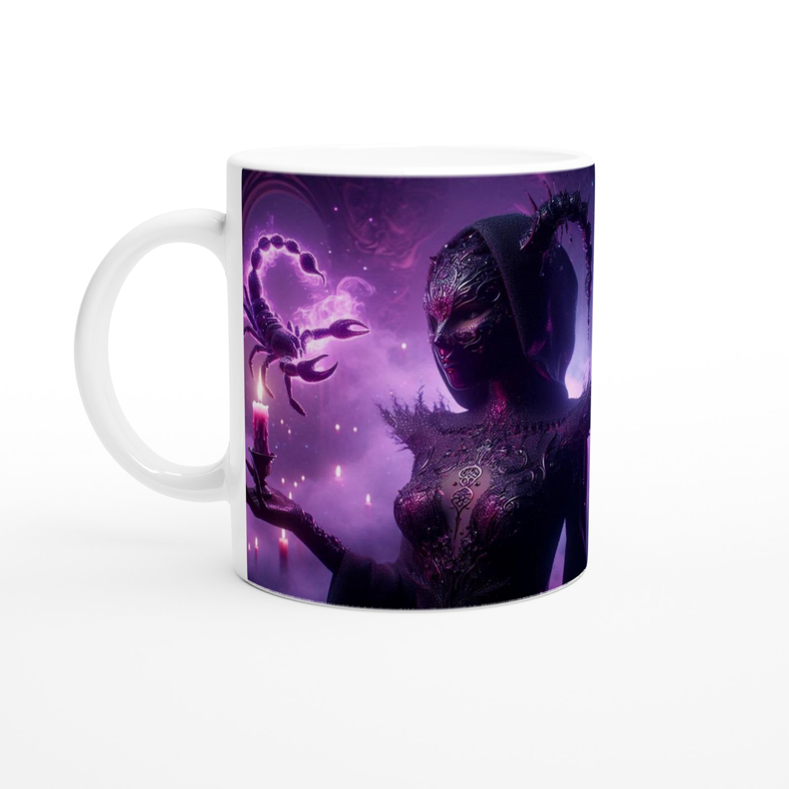 Akrep Burcu Baskılı Kahve Kupası - Zodyak Maskeli Balo Vs4