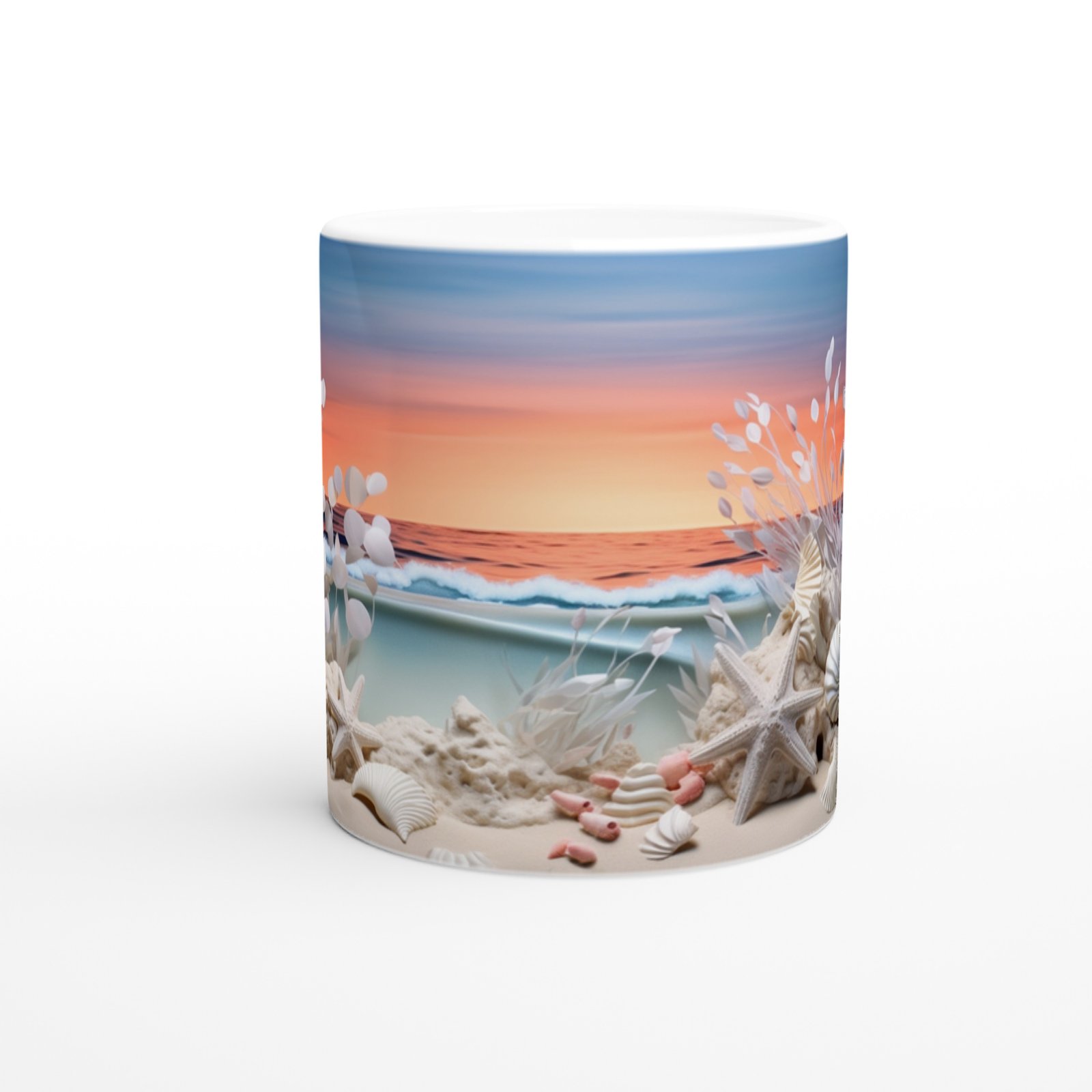 Akşam Işığında Deniz Yıldızları Kupa Bardak