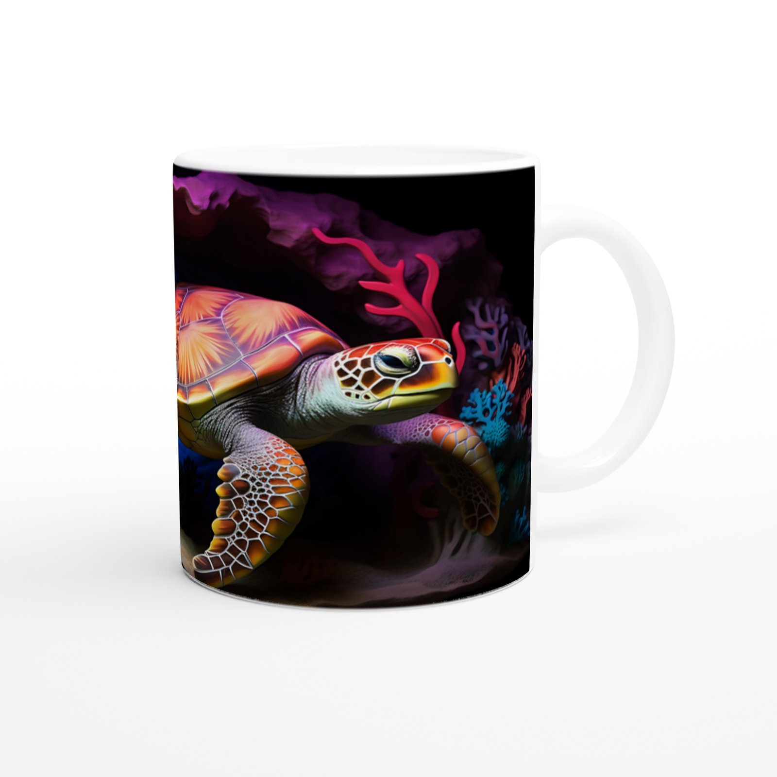 Alev Kabuklu Su Altı Kaplumbağası Kupa Bardak - 3