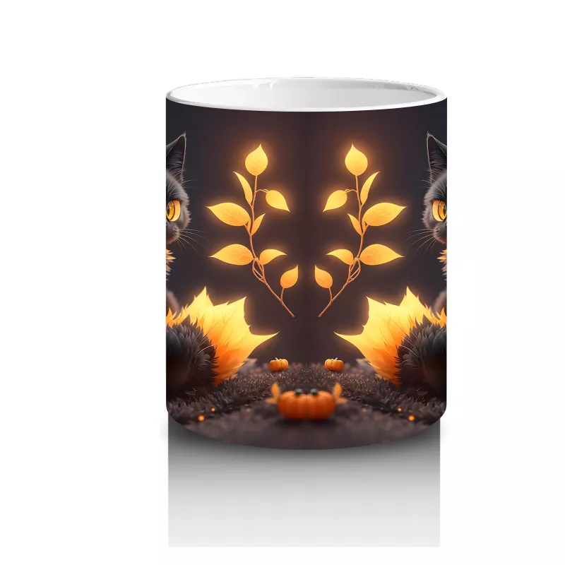 Alevli Taçlı Cadı Figürü – Hediyelik Kahve Kupası - 3