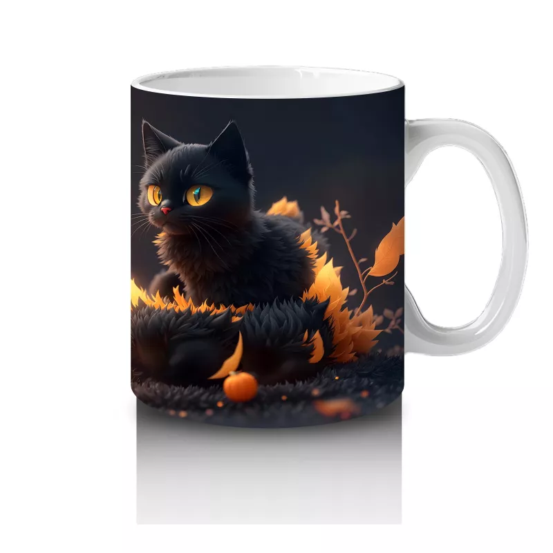 Alevli Taçlı Cadı Figürü – Hediyelik Kahve Kupası - 4