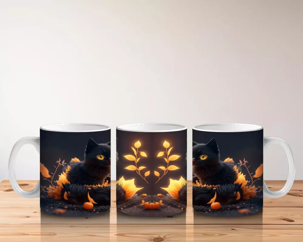 Alevli Taçlı Cadı Figürü – Hediyelik Kahve Kupası - 5