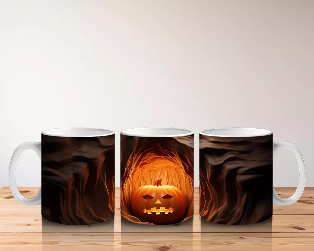 Alevli Tünelde Yalnız Balkabağı – Hediyelik Kahve Kupası - 5