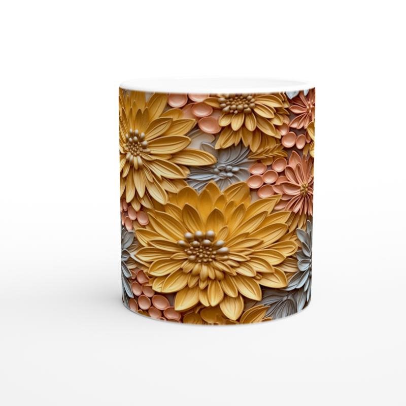 Altın Çiçek Tarlası Kupa Bardak - 2