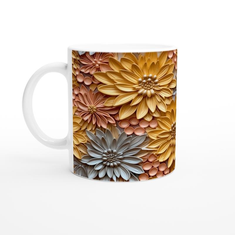 Altın Çiçek Tarlası Kupa Bardak