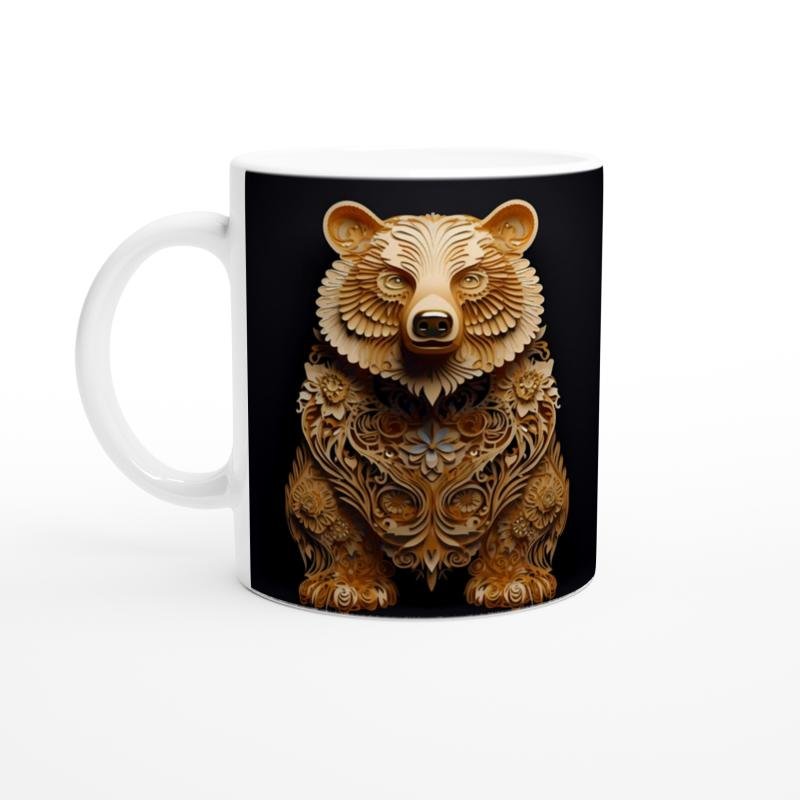 Altın Çiçekli Bohem Ayı Kupa Bardak