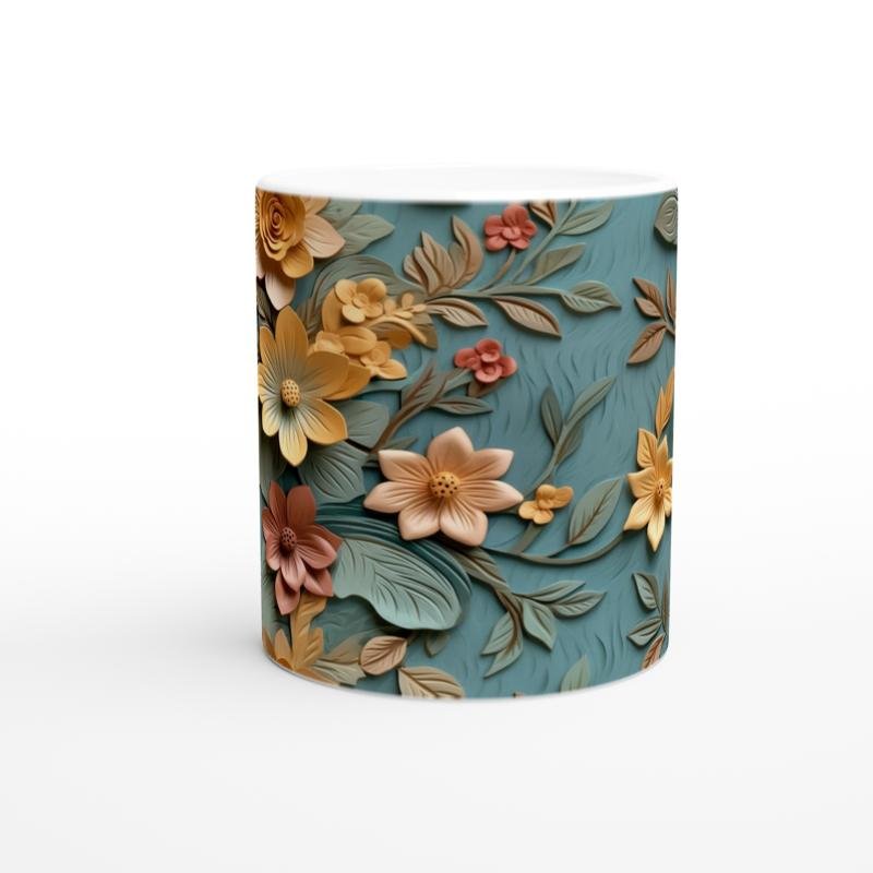 Altın Sarısı Bahar Dokunuşlu Kupa Bardak - 2