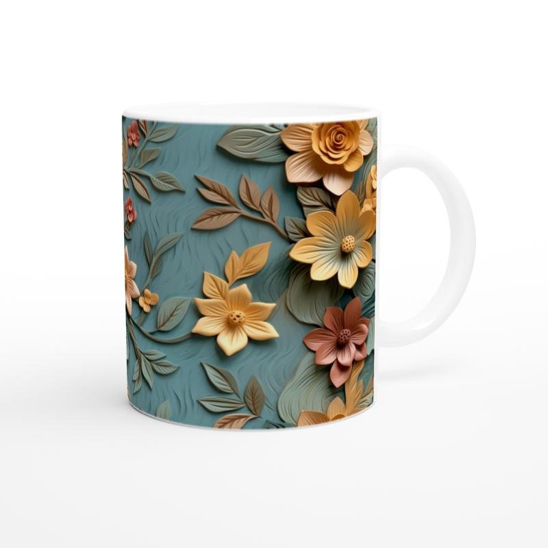 Altın Sarısı Bahar Dokunuşlu Kupa Bardak - 3