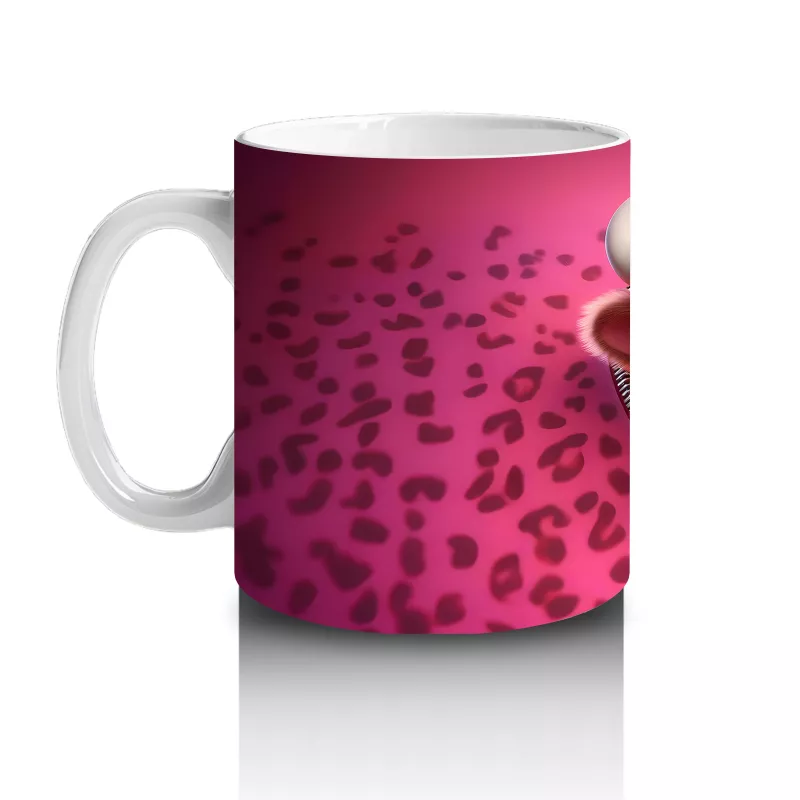 Aşk Mektubu Tutan Sevimli Şapkalı Buzağı – Baskılı Kahve Kupası