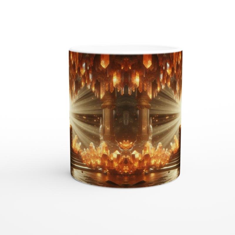 Aslan Burcu Baskılı Kahve Kupası - Büyülü Kristal Mağarası Temalı Vs1 - 2