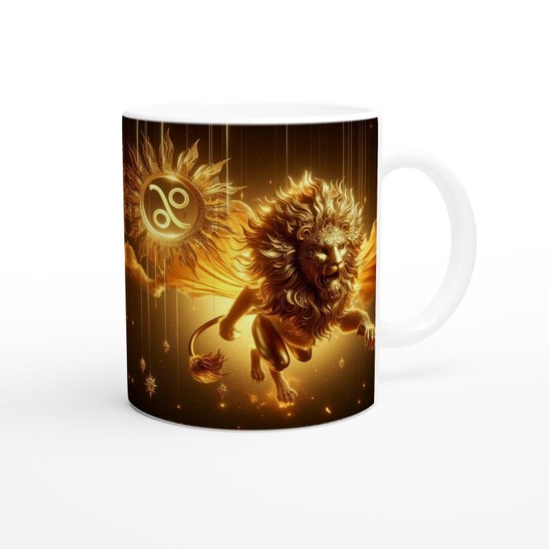 Aslan Burcu Baskılı Kahve Kupası - Zodyak Maskeli Balo Vs1 - 3