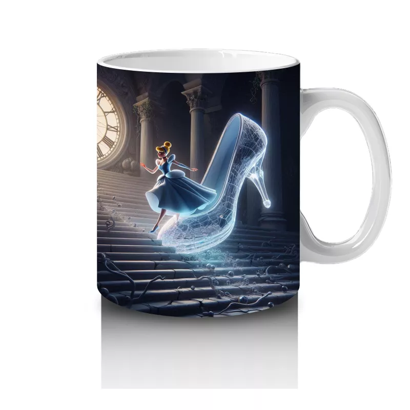 Ay Işığında Dans Eden Büyülü Hayalet Figürlü Fantastik Cadılar Bayramı Baskılı Kupa Bardak - 4