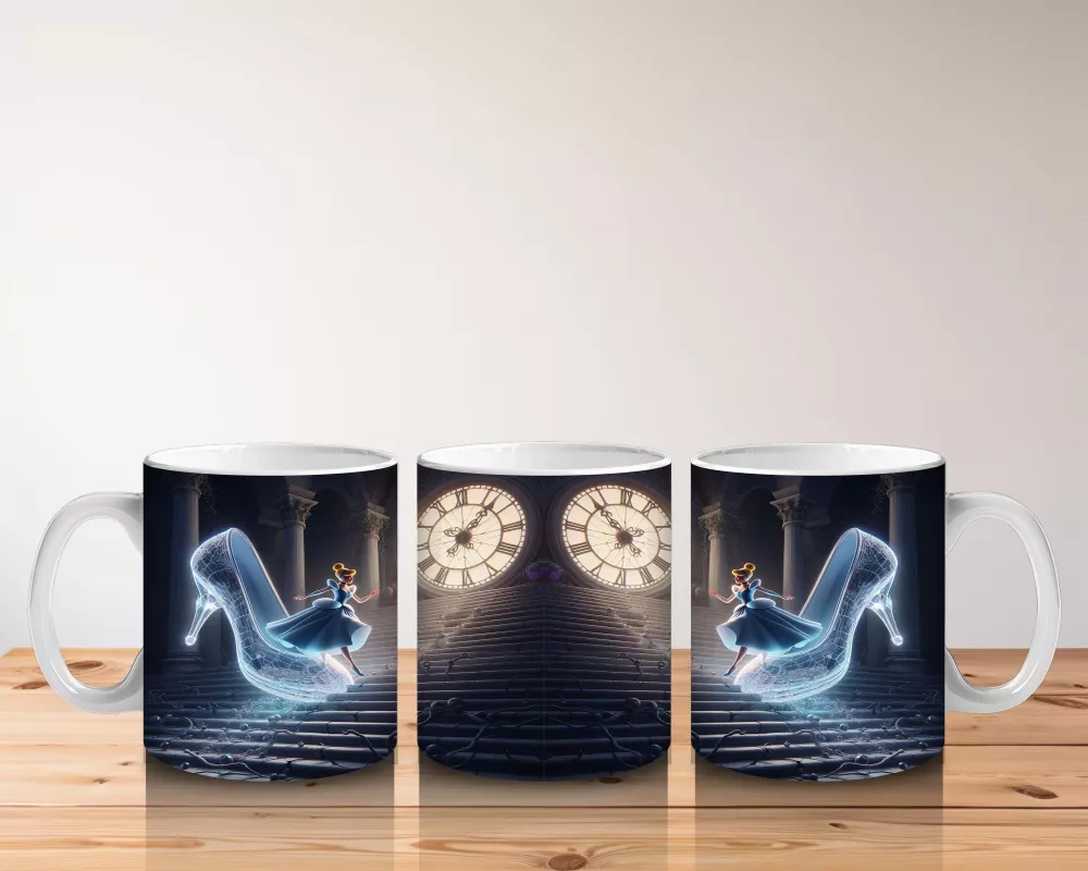 Ay Işığında Dans Eden Büyülü Hayalet Figürlü Fantastik Cadılar Bayramı Baskılı Kupa Bardak - 5