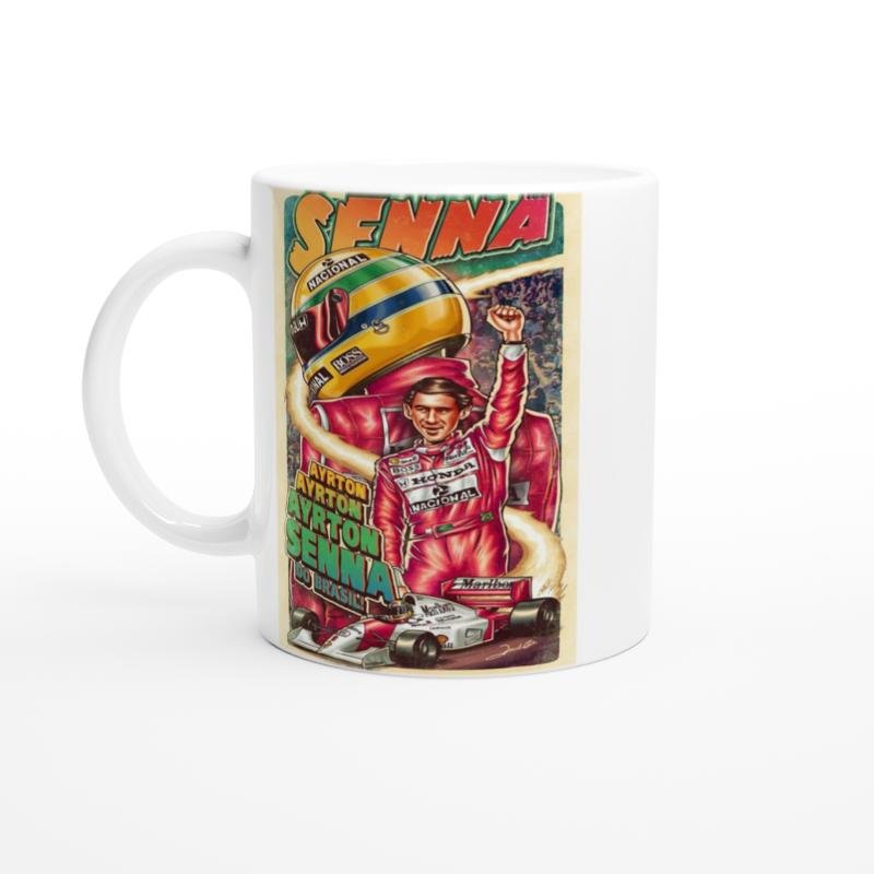Ayrton Senna Efsanesi Retro Kupa Bardak