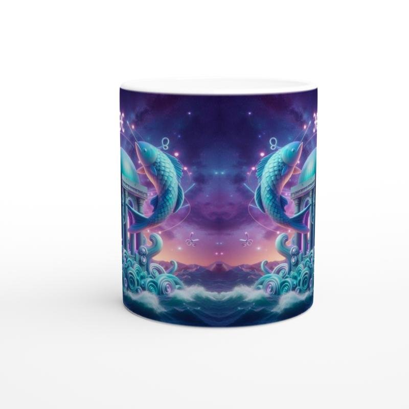 Balık Burcu Baskılı Kahve Kupası - Burçlar Krallığı Şatosu Vs1 - 2