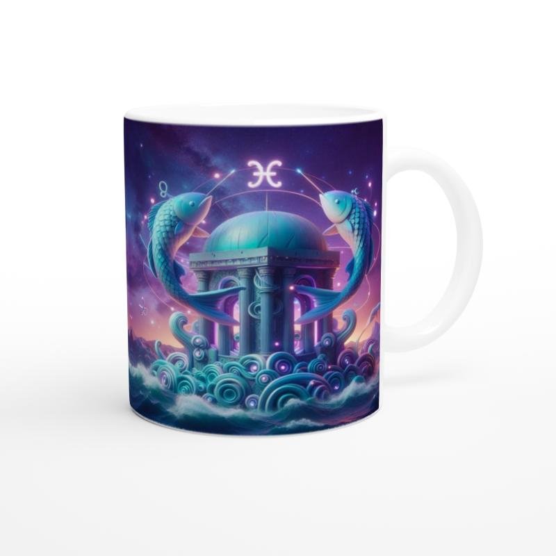 Balık Burcu Baskılı Kahve Kupası - Burçlar Krallığı Şatosu Vs1 - 3