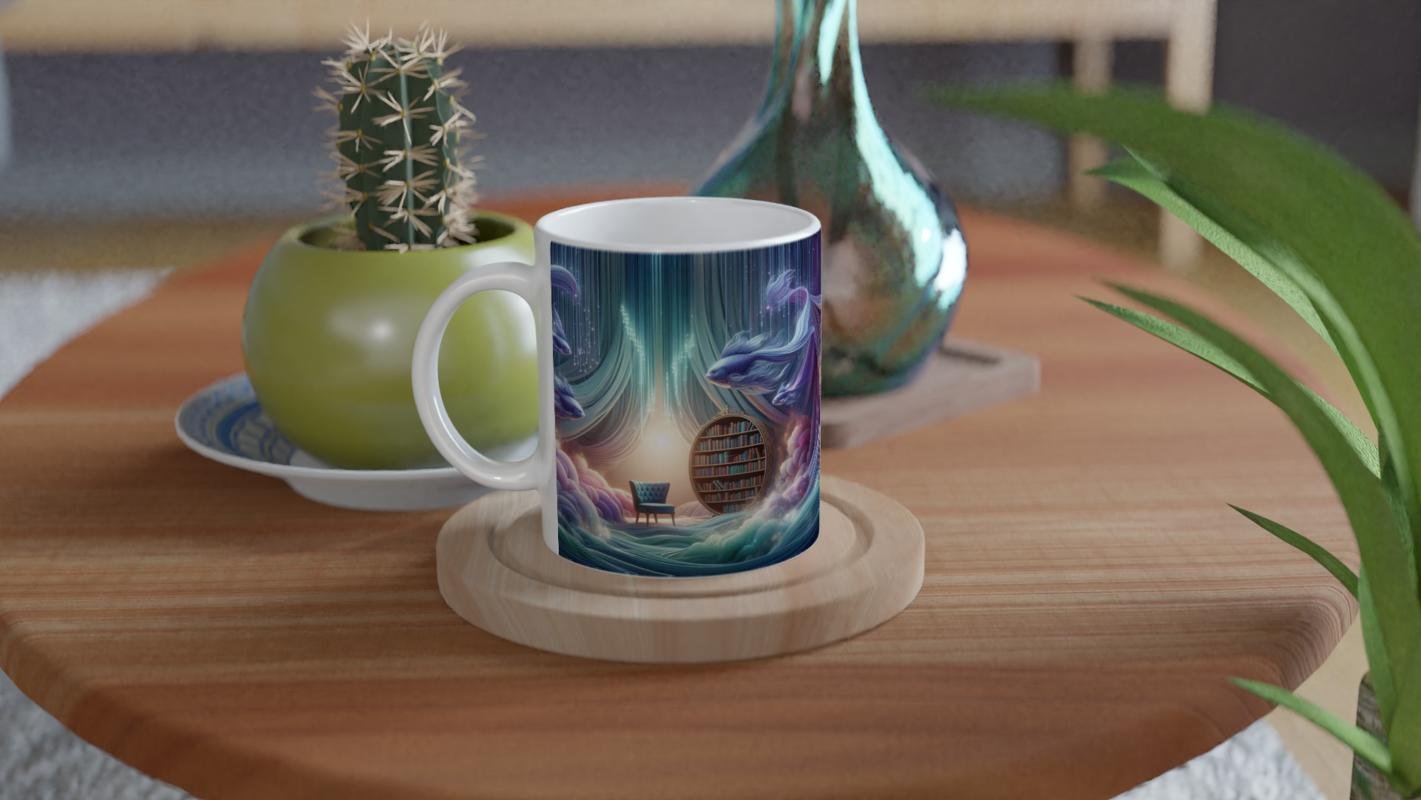 Balık Burcu Baskılı Kahve Kupası - Zodyak Kütüpanesi Vs1 - 4