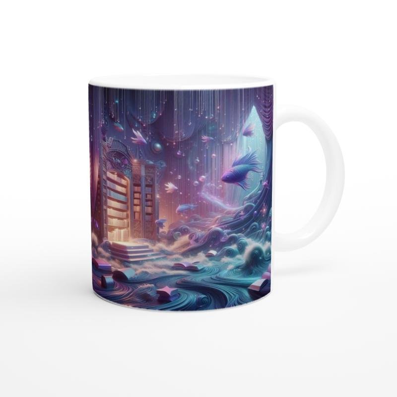 Balık Burcu Baskılı Kahve Kupası - Zodyak Kütüpanesi Vs4 - 3