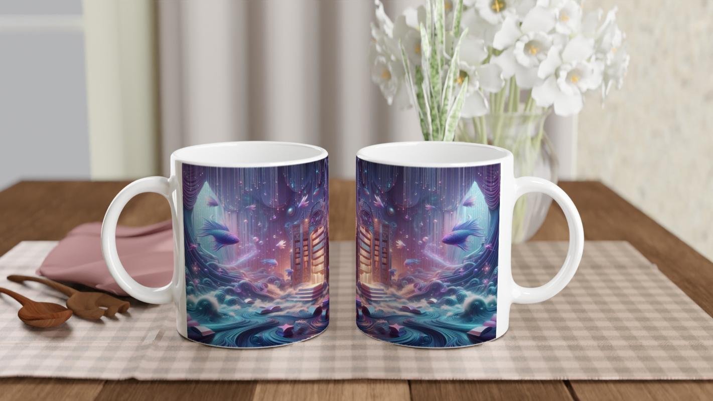 Balık Burcu Baskılı Kahve Kupası - Zodyak Kütüpanesi Vs4 - 5