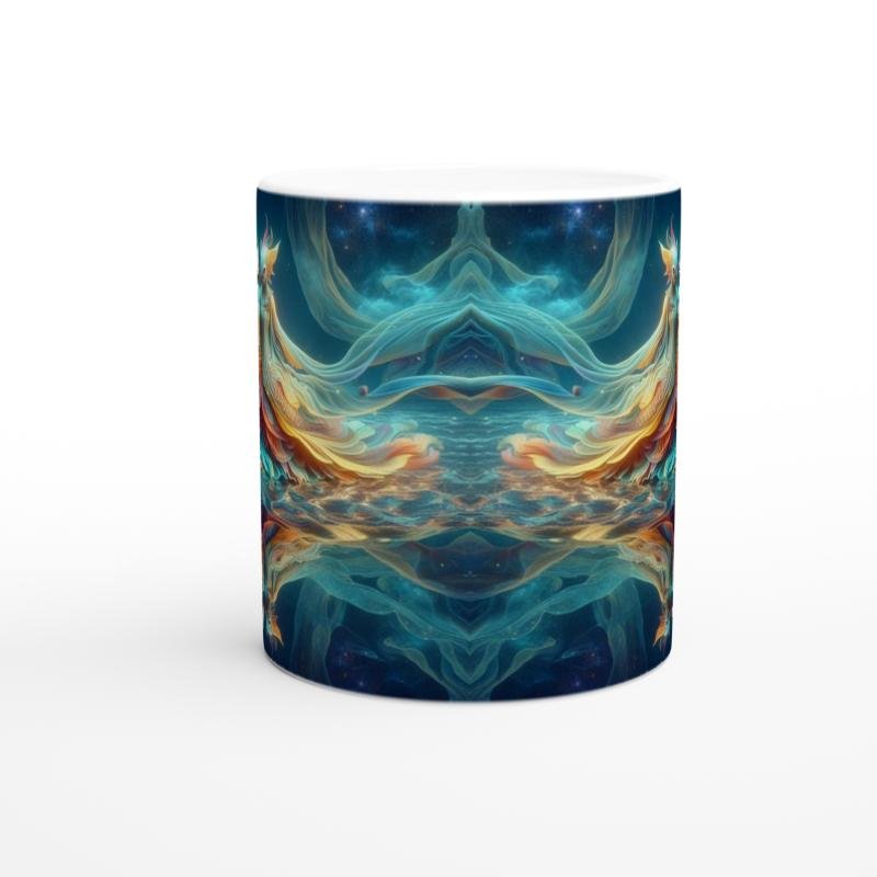 Balık Burcu Baskılı Kahve Kupası - Zodyak Maskeli Balo Vs1 - 2