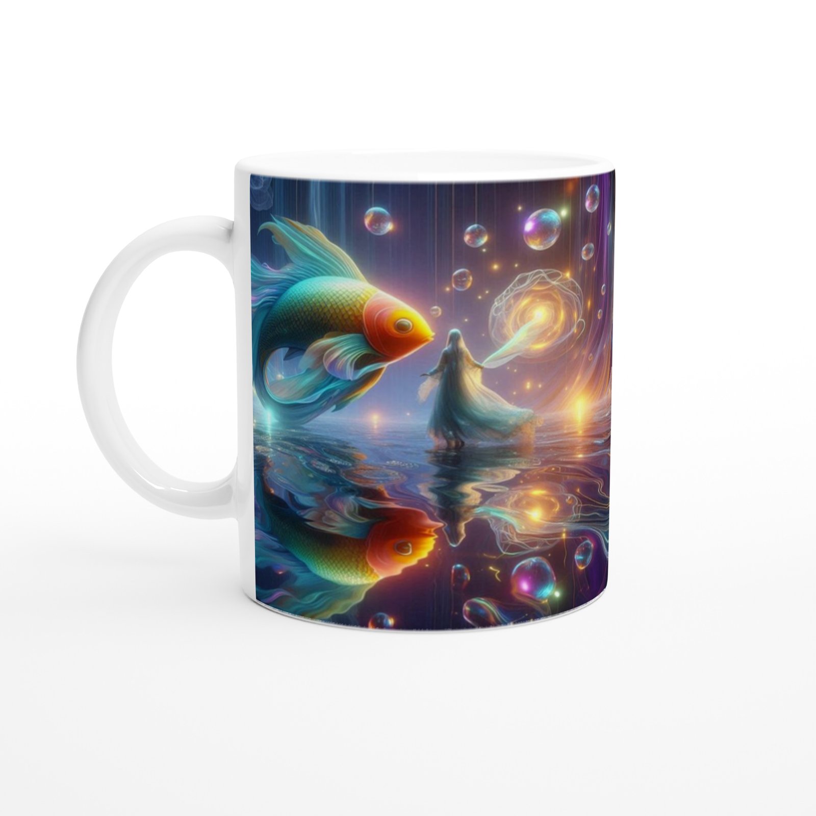 Balık Burcu Baskılı Kahve Kupası - Zodyak Maskeli Balo Vs2