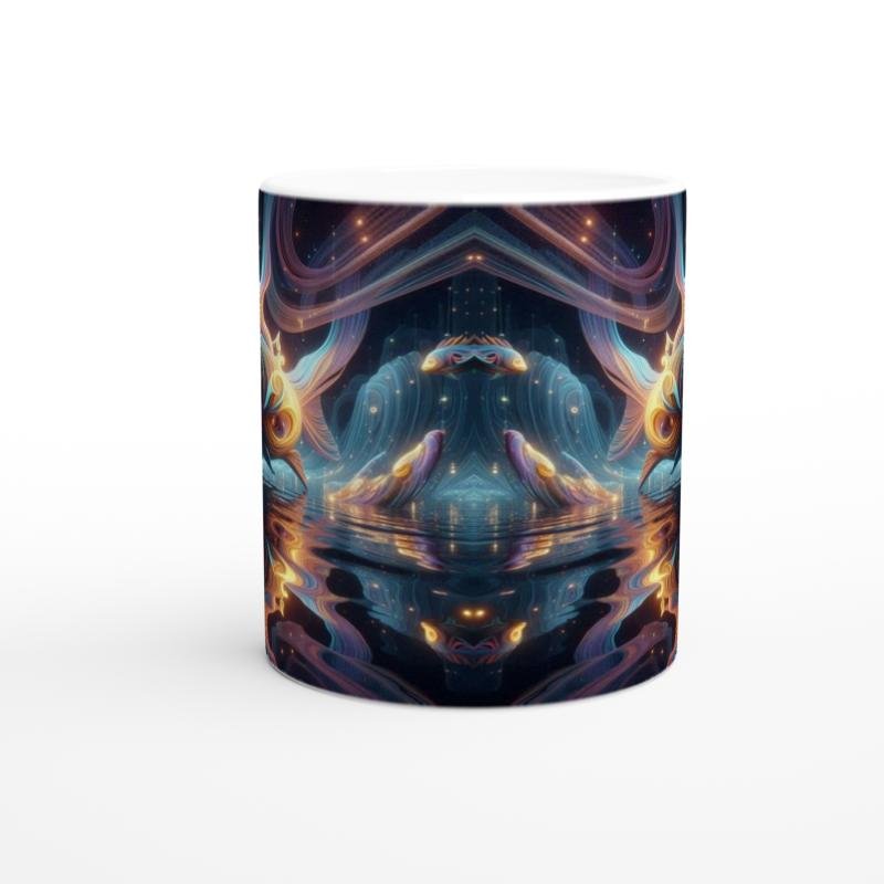 Balık Burcu Baskılı Kahve Kupası - Zodyak Maskeli Balo Vs3 - 2