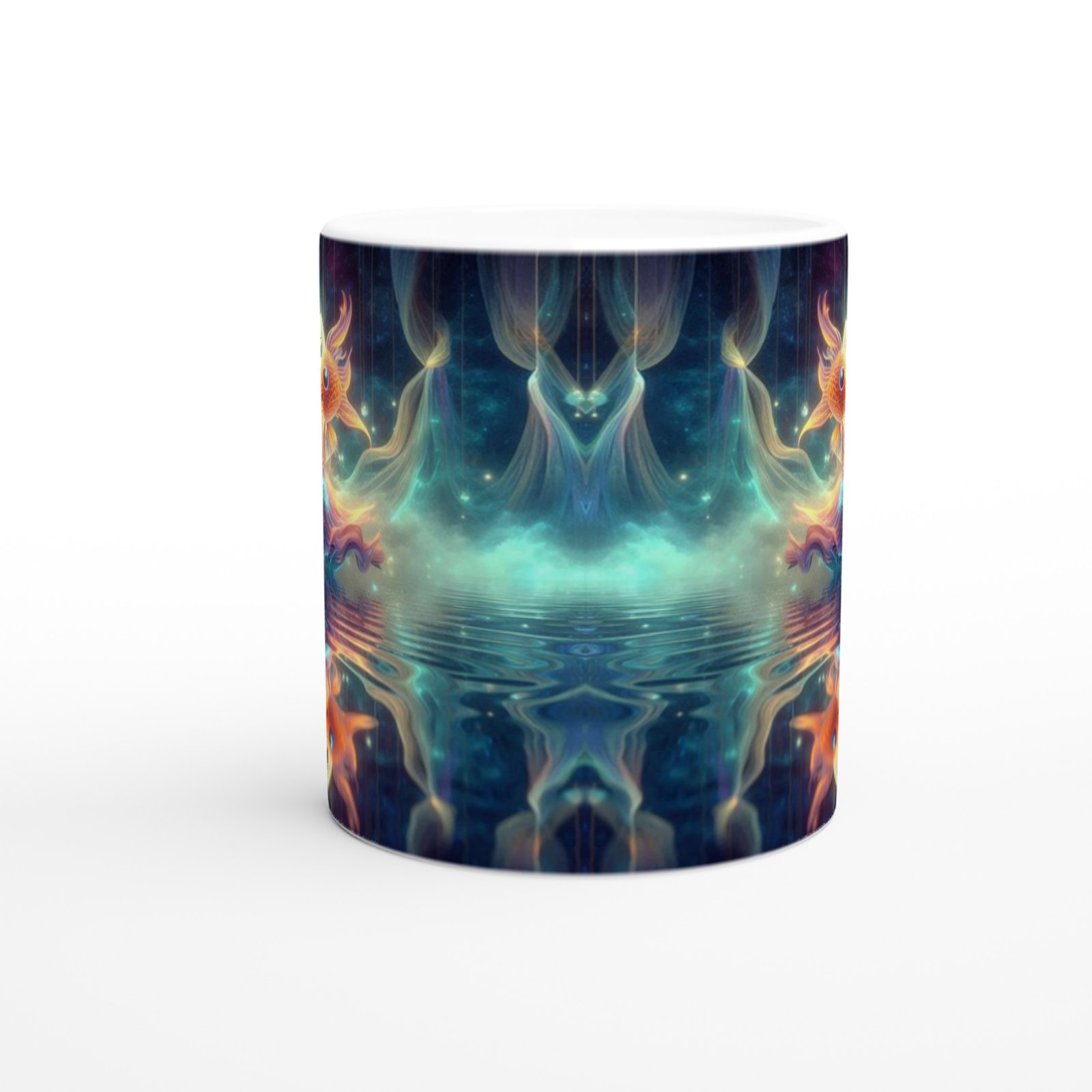 Balık Burcu Baskılı Kahve Kupası - Zodyak Maskeli Balo Vs4 - 2