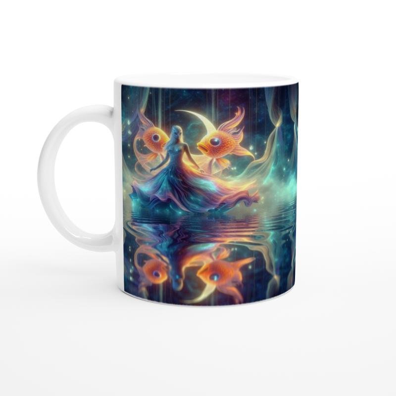 Balık Burcu Baskılı Kahve Kupası - Zodyak Maskeli Balo Vs4