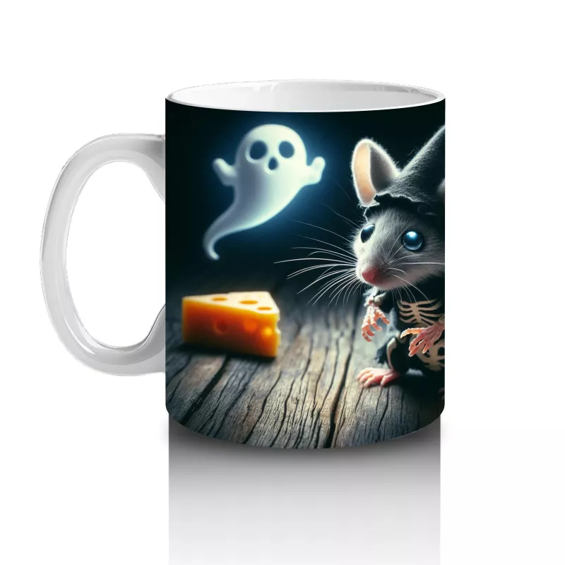 Balkabağı ve Hayalet Figürlü Gotik Cadılar Bayramı Baskılı Kupa Bardak - 2