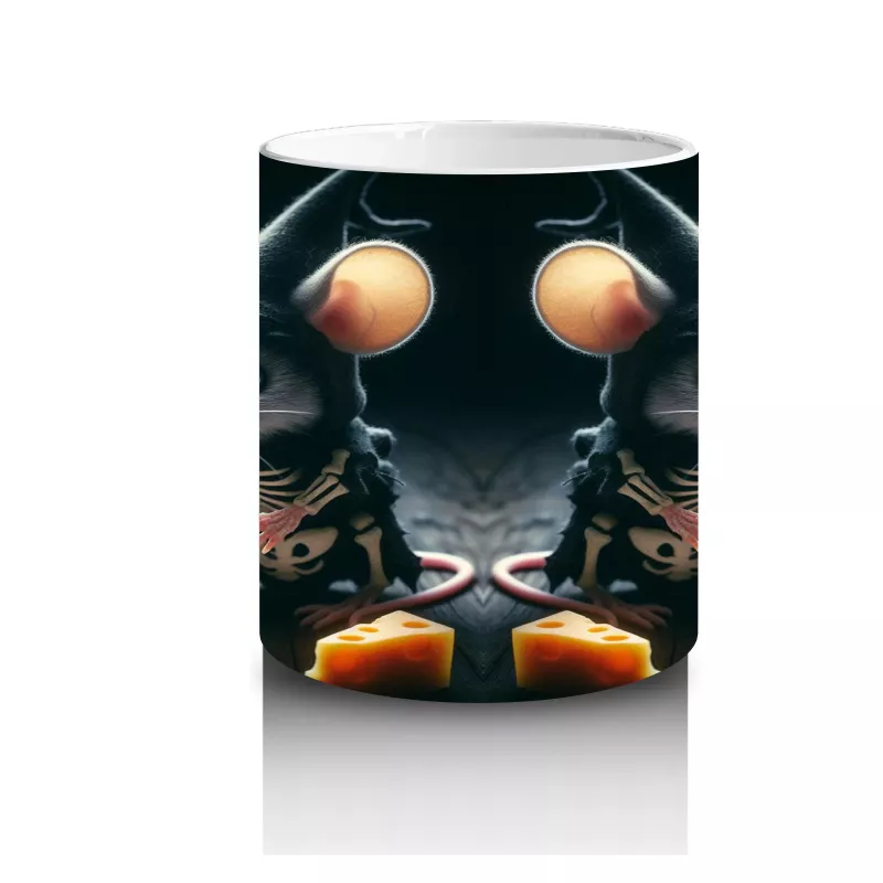 Balkabağı ve Hayalet Figürlü Gotik Cadılar Bayramı Baskılı Kupa Bardak - 3