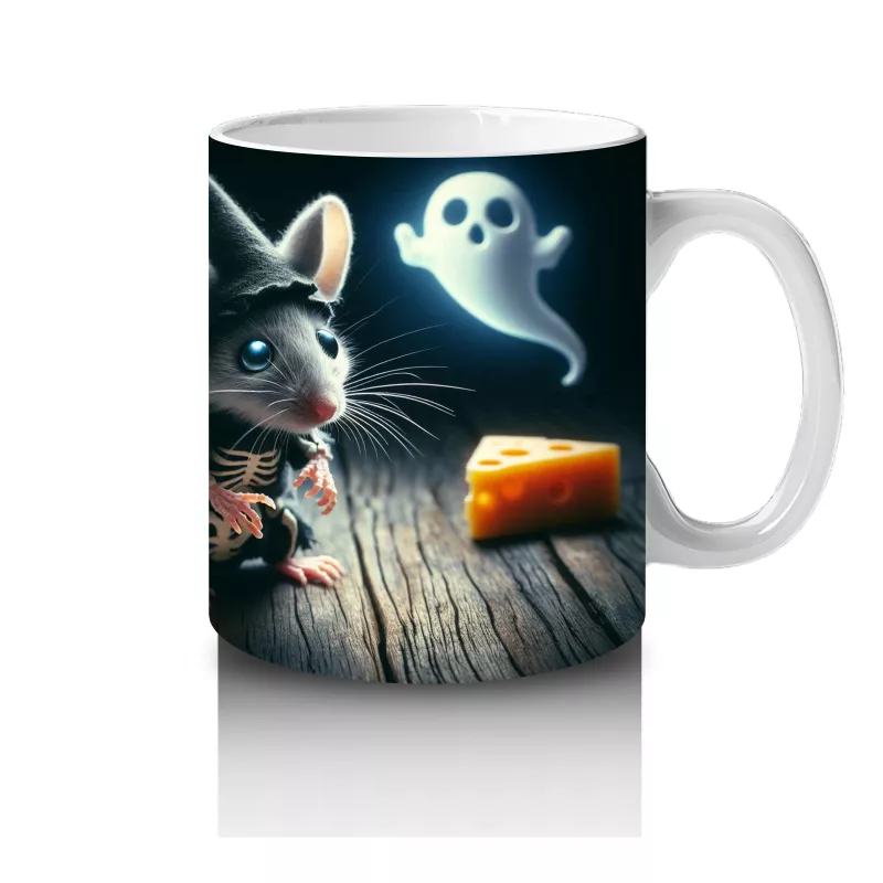 Balkabağı ve Hayalet Figürlü Gotik Cadılar Bayramı Baskılı Kupa Bardak - 4