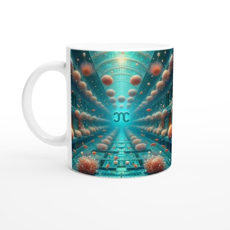 Başak Burcu Baskılı Kahve Kupası - Astral Denizaltı Dünyası Vs1