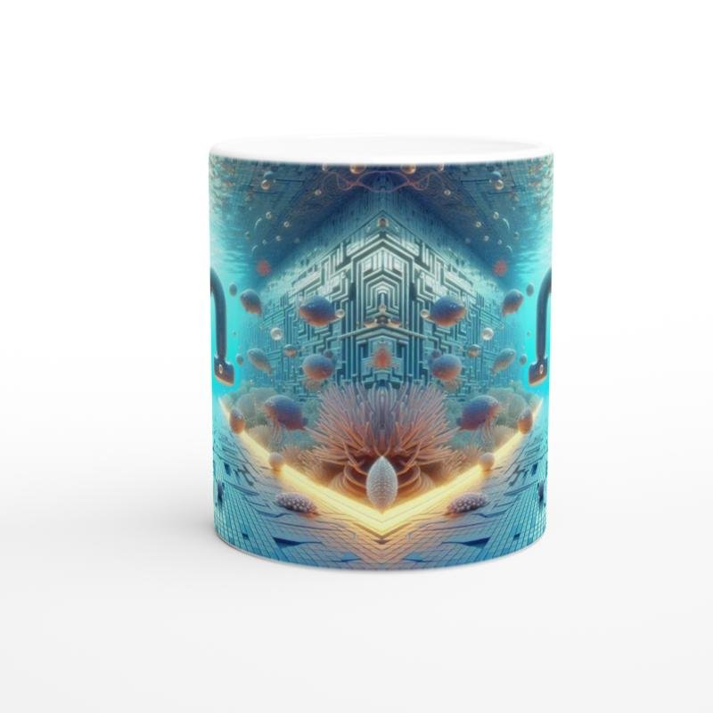 Başak Burcu Baskılı Kahve Kupası - Astral Denizaltı Dünyası Vs2 - 2