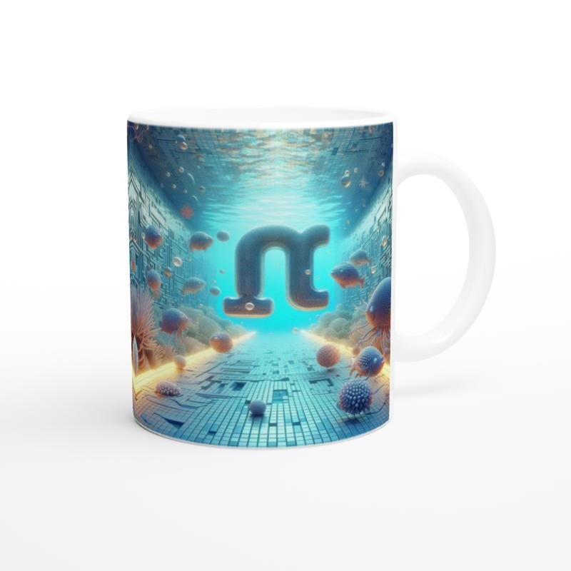 Başak Burcu Baskılı Kahve Kupası - Astral Denizaltı Dünyası Vs2 - 3