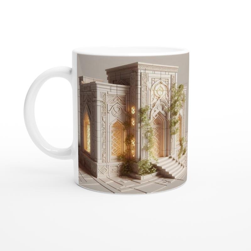 Başak Burcu Baskılı Kahve Kupası - Burçlar Krallığı Şatosu Vs4